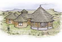 Rondavel home for two families