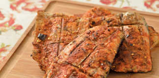 Sizzling red-hot fish braai