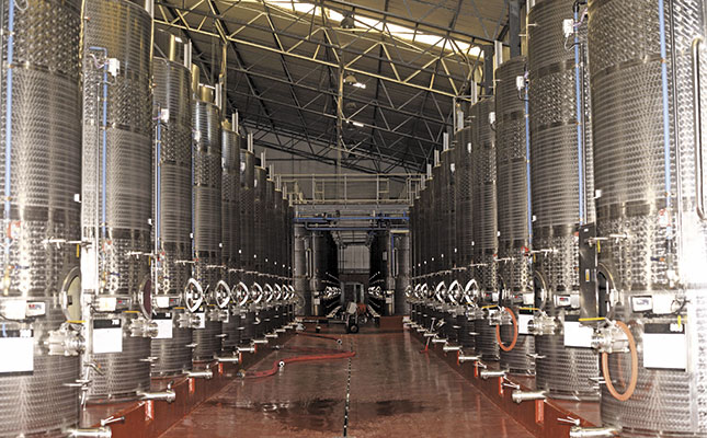 Durbanville Hills wine cellar