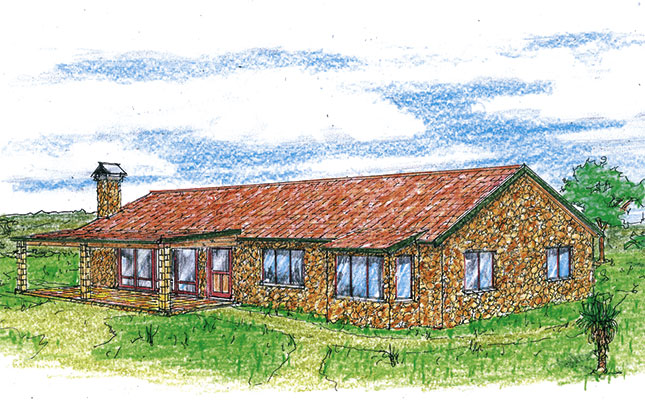 A simple two-bedroom cottage A simple two-bedroom cottage