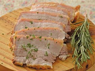 Roast pork with white wine