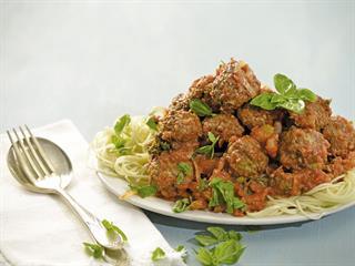 Mafia-style spaghetti and meatballs