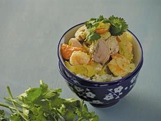 Asian fusion soup-stew