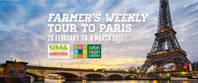 Farmer’s Weekly agri-tour to SIMA Paris 2017 Farmer’s Weekly agri-tour to SIMA Paris 2017