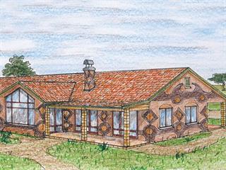 Ethnic character on a cottage Ethnic character on a cottage