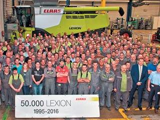 Claas Lexion celebrates milestone Claas Lexion celebrates milestone