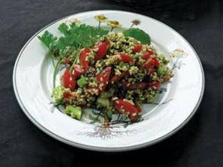 Tabouleh: a Lebanese spicy salad