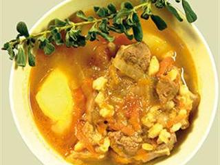 Beefy vegetable soup with herbs Beefy vegetable soup with herbs