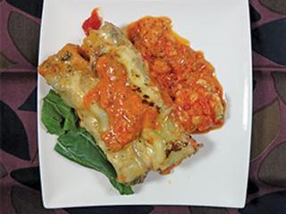 Sausage cannelloni