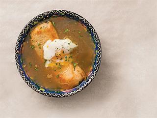 Super Zuppa chicken soup with poached eggs Super Zuppa chicken soup with poached eggs