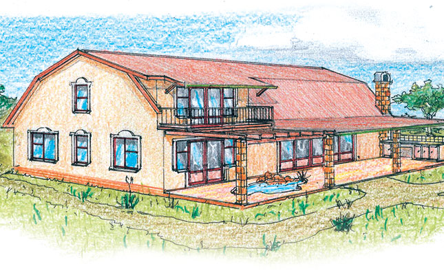 A two-bedroom Quaker barn-style home A two-bedroom Quaker barn-style home