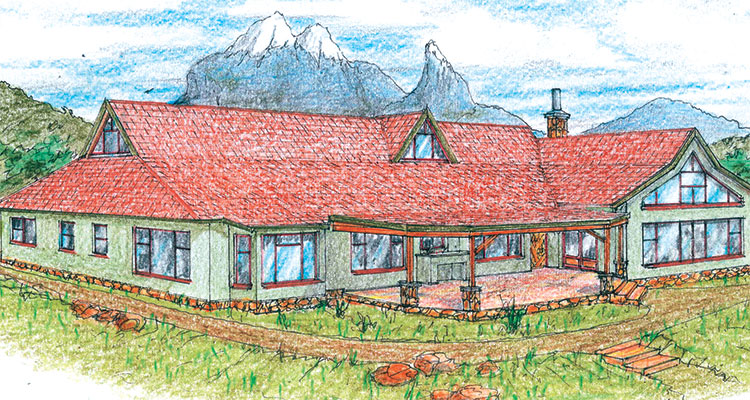 Modern farmhouse in Kenya