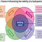 Figure 1: Factors influencing the viability of a hydroponic project