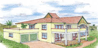 Double-storey home for two families