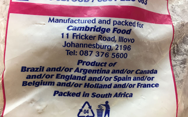 EU blamed for local poultry labelling mistakes