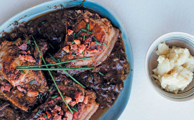 Pork chops with white wine Pork chops with white wine
