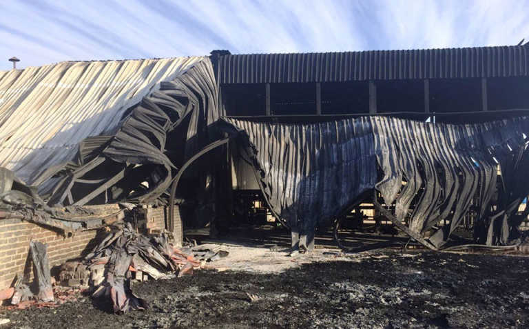 Arson suspected in citrus packhouse fire Arson suspected in citrus packhouse fire