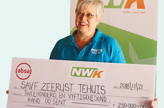 NWK donates R250 000 to Zeerust home for the aged NWK donates R250 000 to Zeerust home for the aged