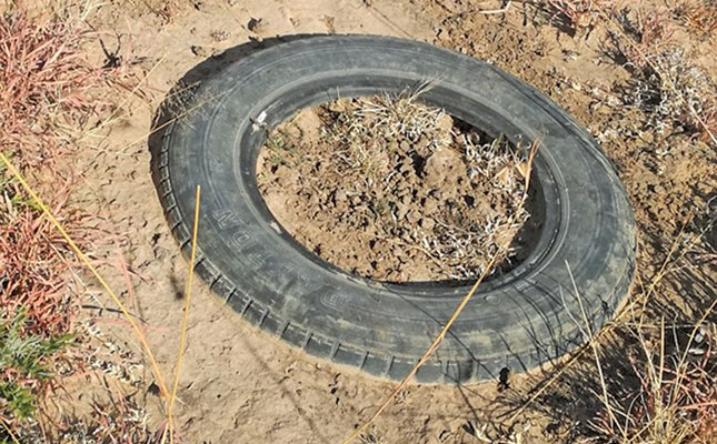 How old tyres can stop soil erosion in its tracks