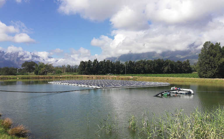 Western Cape boasts Africa’s first floating solar system
