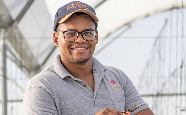 Byron Booysen, a hydroponic farmer from Kraaifontein.
