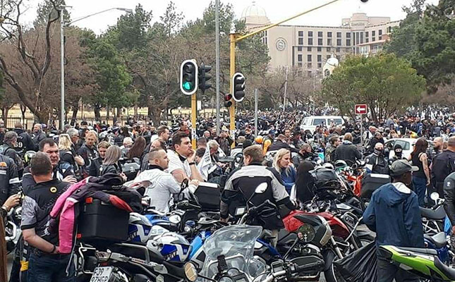 40 000 bikers protest against farm murders and rural crime 40 000 bikers protest against farm murders and rural crime