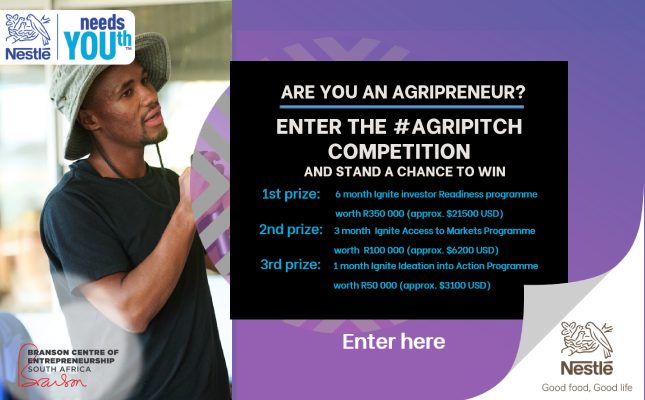 Enter the Nestlé Needs Youth agripreneur competition Enter the Nestlé Needs Youth agripreneur competition