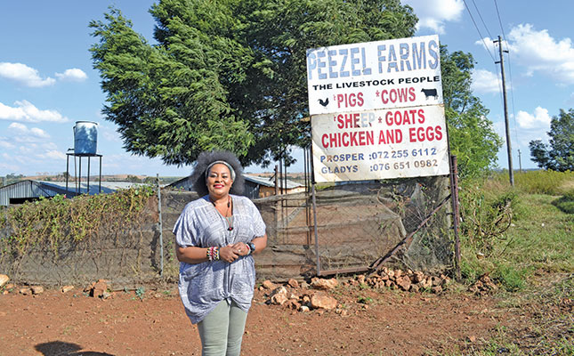 Female farmer Gladys ’Nana‘ Towbola of Peezel Farms in Gauteng