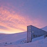 The entrance to the Svalbard Seed Vault.