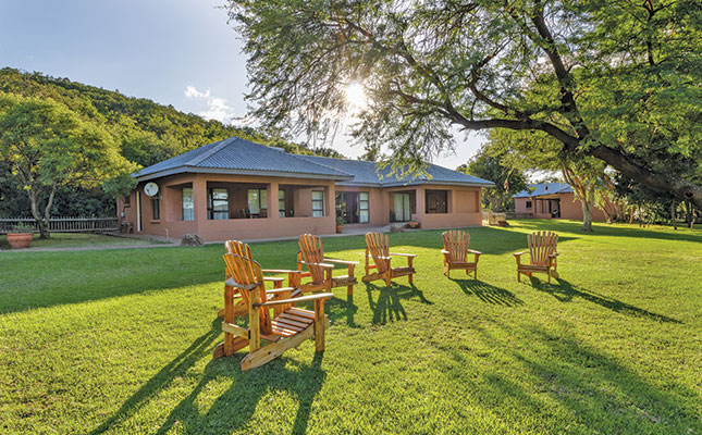 Visit a lodge on a game farm in the tranquil Waterberg