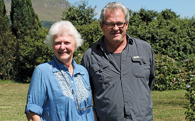 Duck farmers Serene and Dean de Chazal.