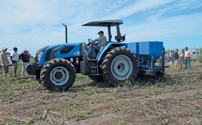 A Landini Landforce 125 was used to pull the MultiTasker.