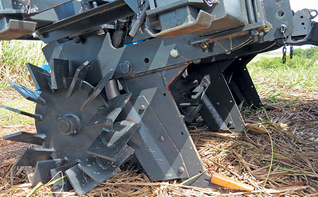 The tine and Crumblebuster assemblies.