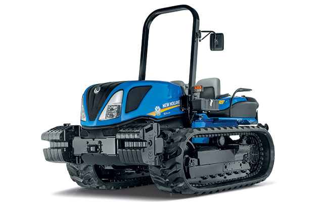 The New Holland TK4.100M crawler tractor.