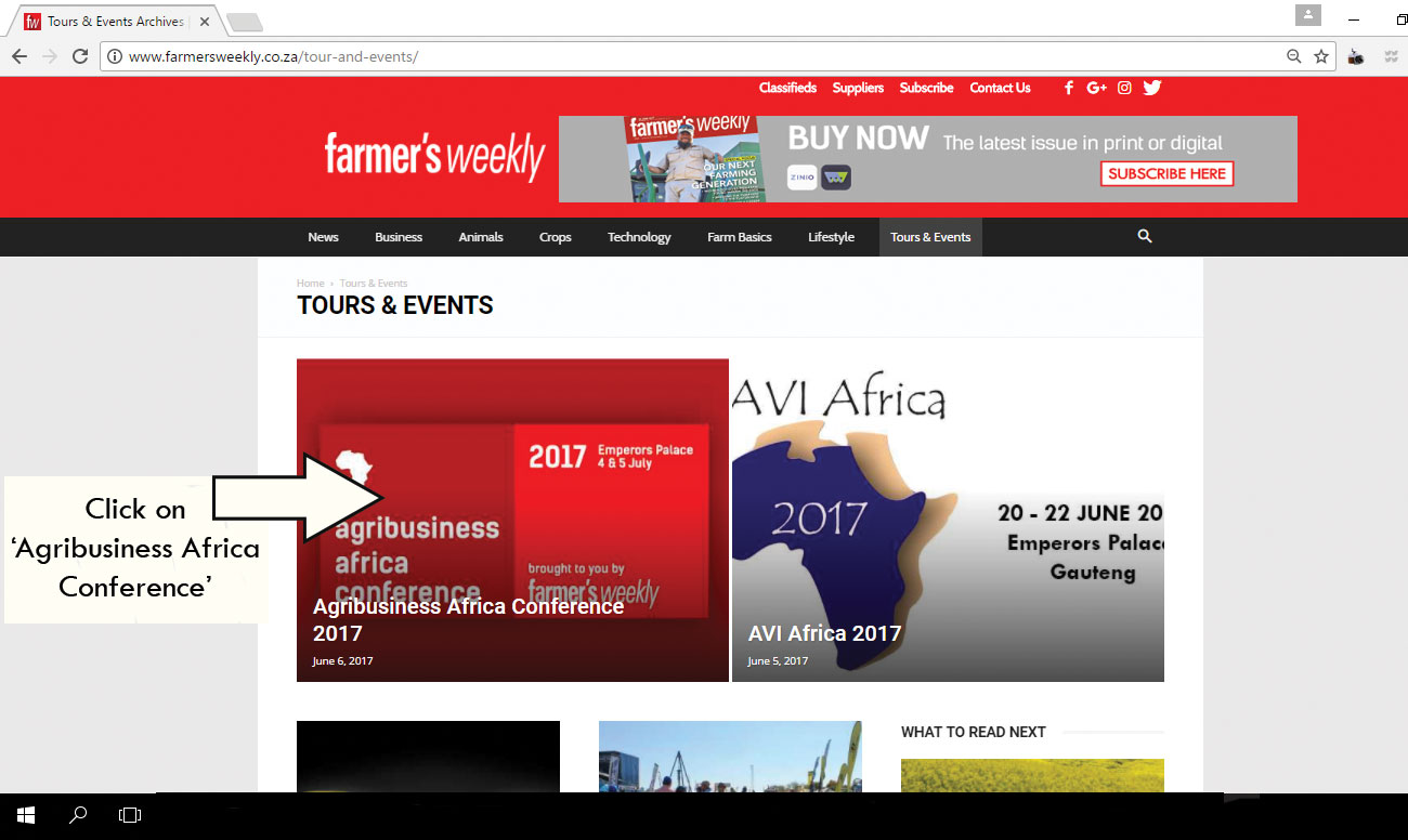 Register for the Agribusiness Africa Conference 2017 step 3