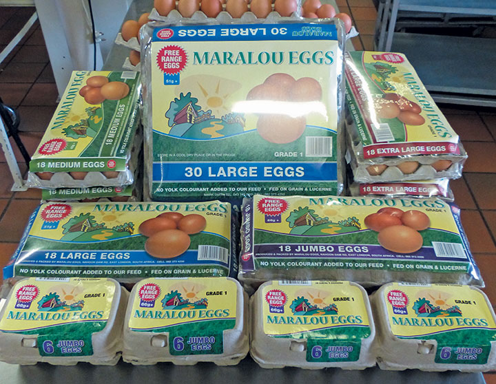 Maralou free-range eggs