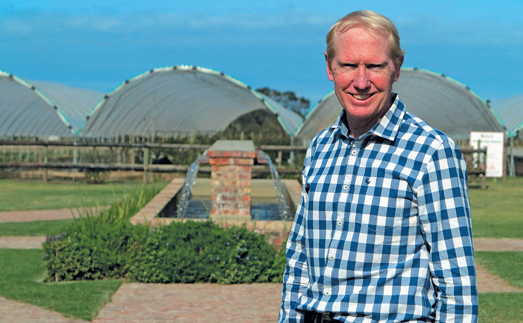Owner and strawberry farmer Mark Miller