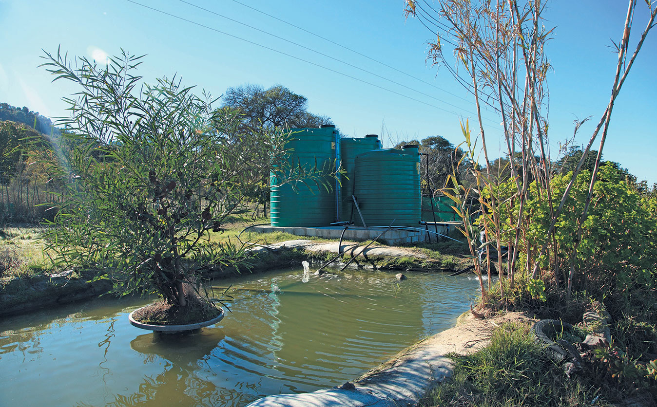 Water tank and dam