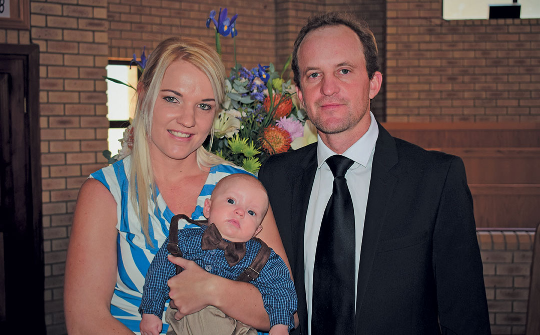 Clara and Heinrich Bruwer with their son HJ.