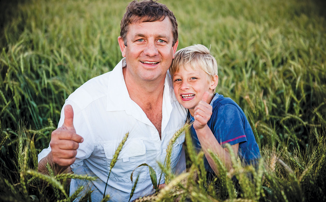 Jurianne Schreuder and his son, Boeta,