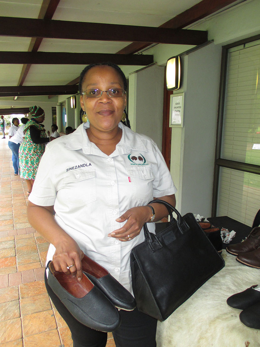 Gugu Ngcobo, owner of Sinezandla SA,