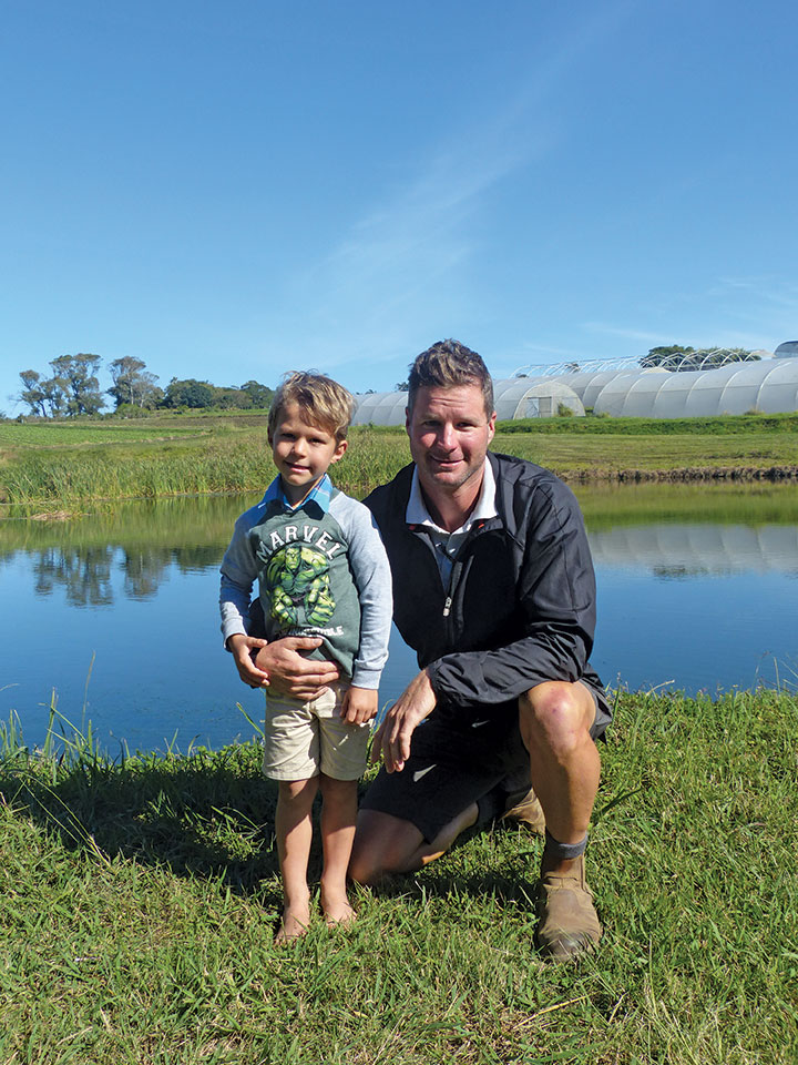 Pedersen Horn with his son Luke