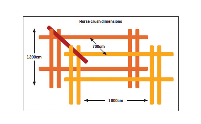 An illustration of the crush dimensions.