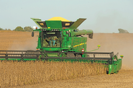 The John Deere 640FD HydraFlex draper header.